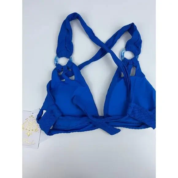 NWT Becca Bikini Top Blue Medium - Picture 4 of 4